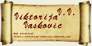 Viktorija Vasković vizit kartica